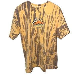 Life Is Good mountain graphic bleach dyed by Ruh Ro Rags!